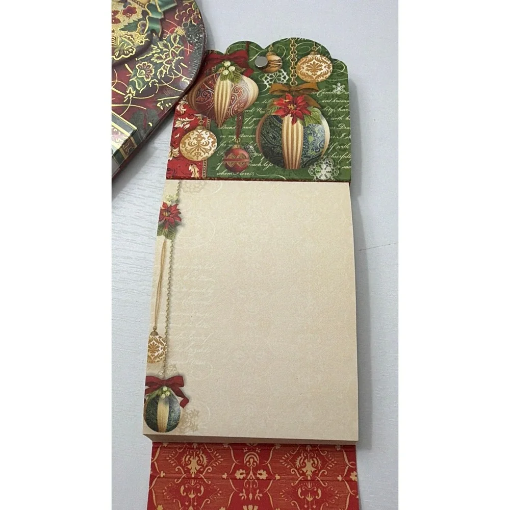 Punch Studio Christmas Notepad Set Ornaments